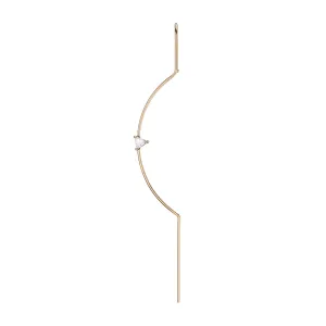 Diamond Element Needle Earring