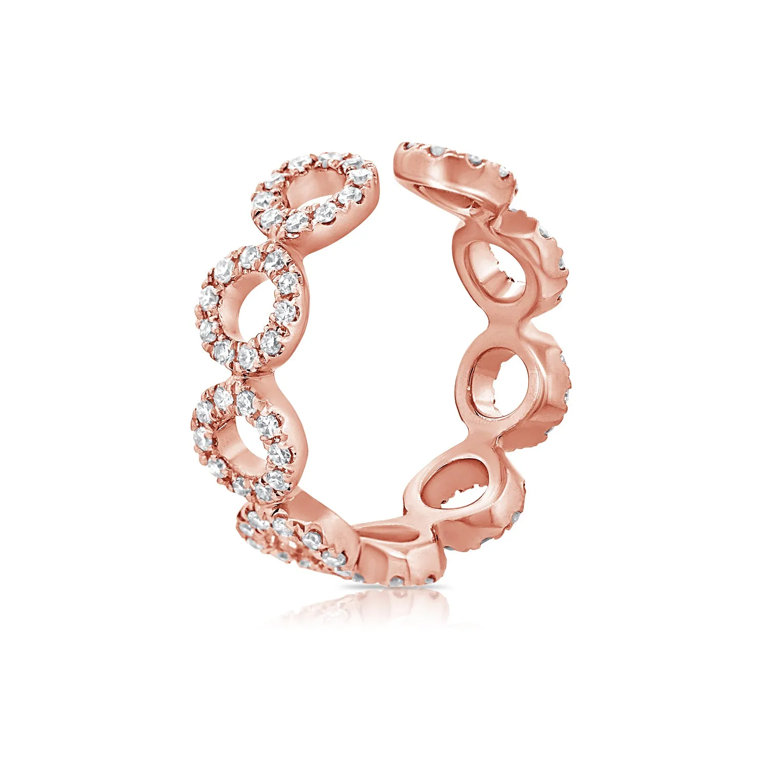 Diamond Halo Ear Cuff