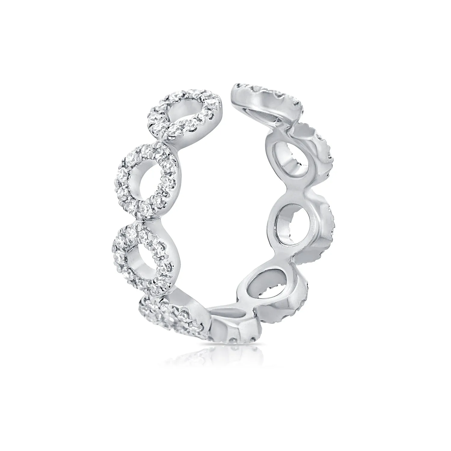 Diamond Halo Ear Cuff