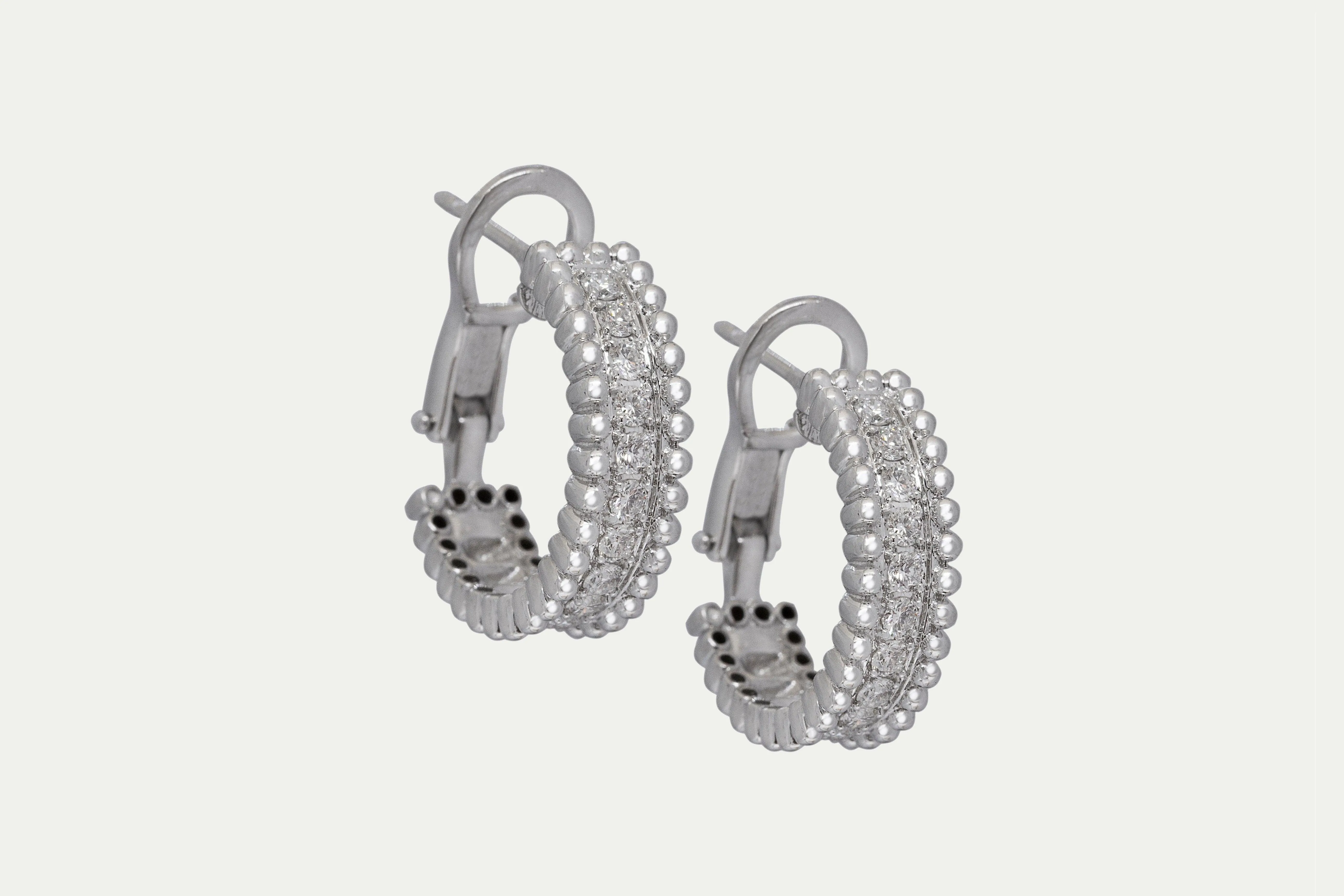 Diamond Hoop Earrings