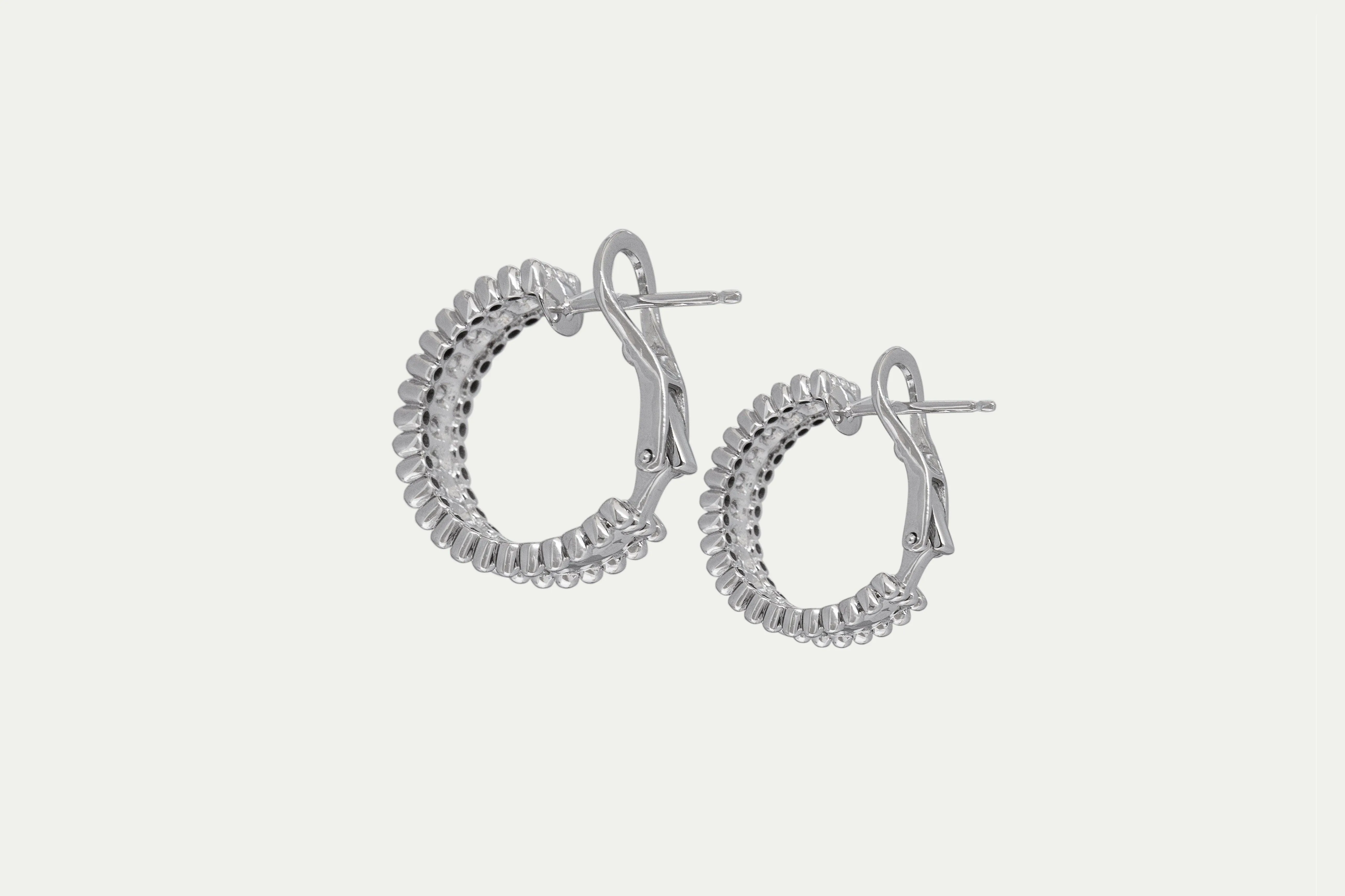 Diamond Hoop Earrings