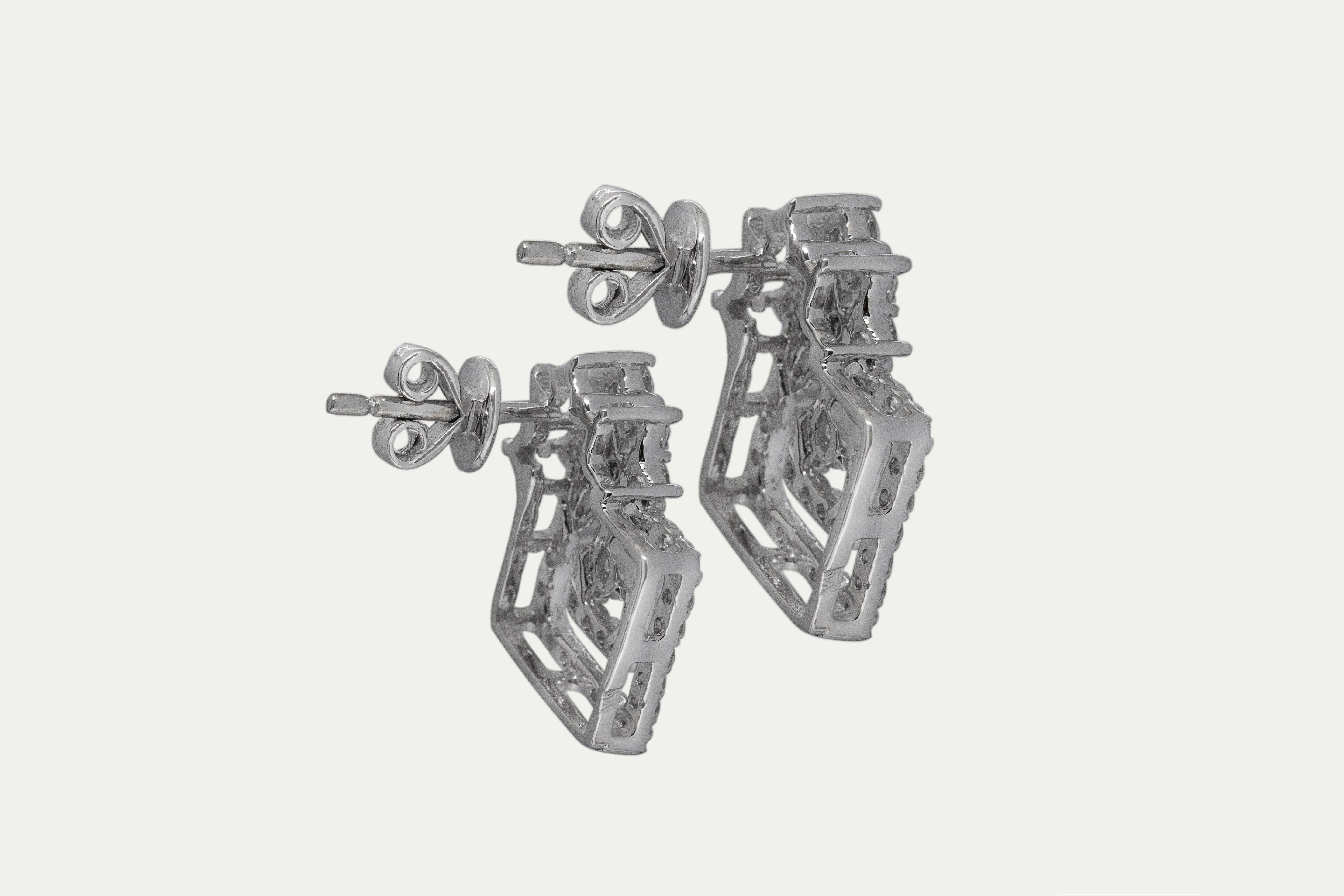 Diamond Maze Earrings