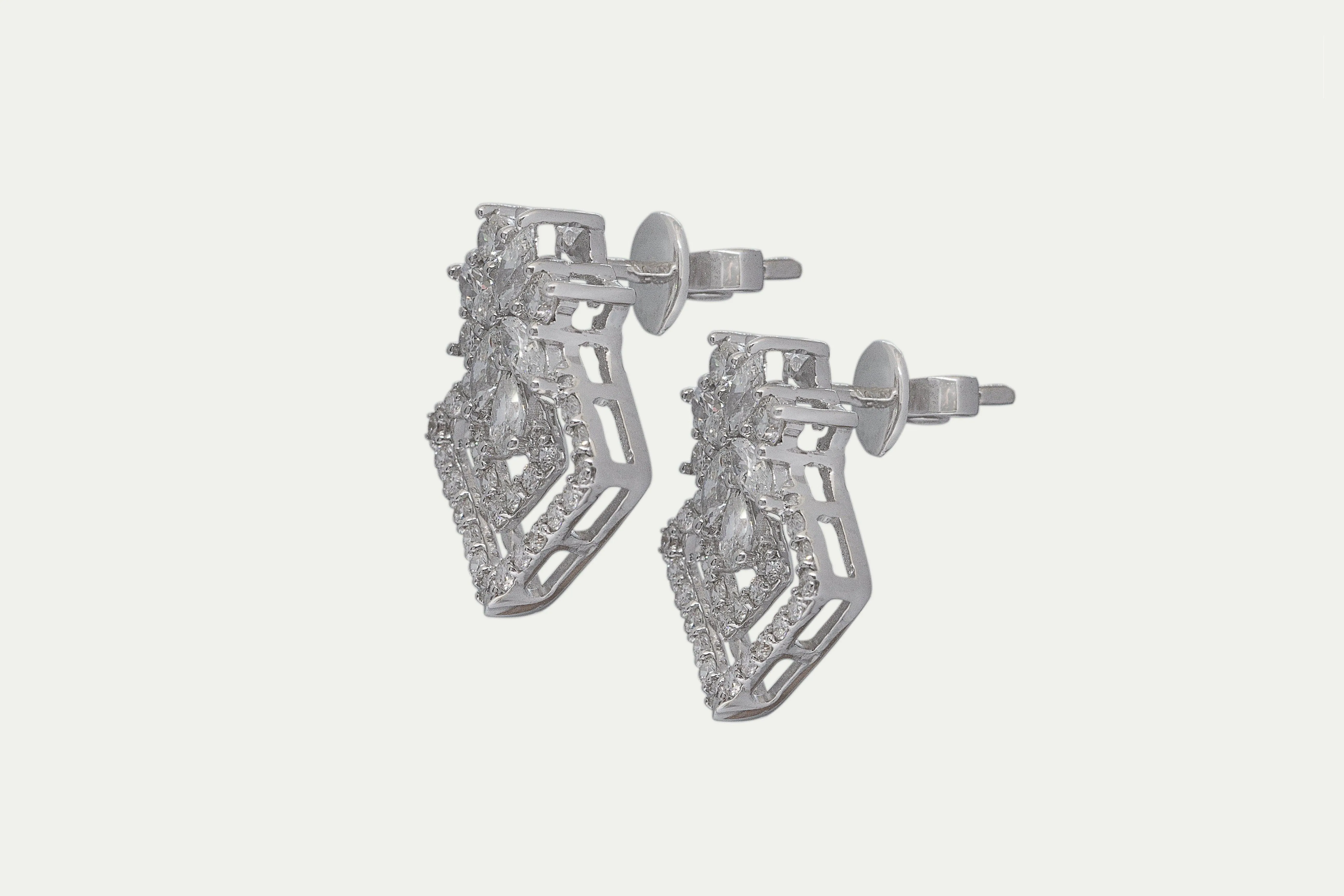 Diamond Maze Earrings