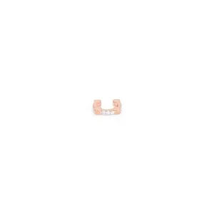 Diamond Single Cage Ear Cuff | Rose Gold