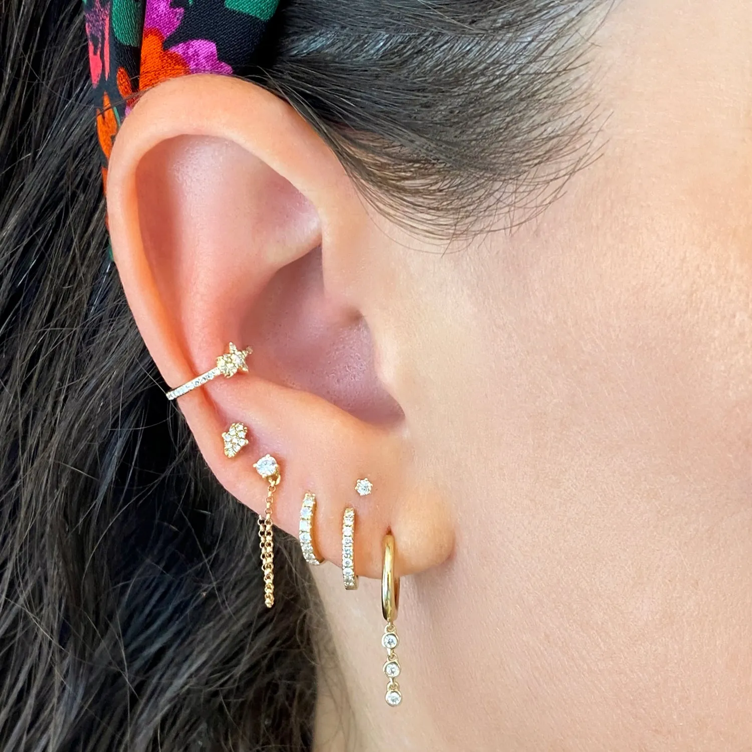 Diamond Star Ear Cuff