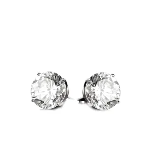Diamond Stud Earring - Three Carats Each Ear