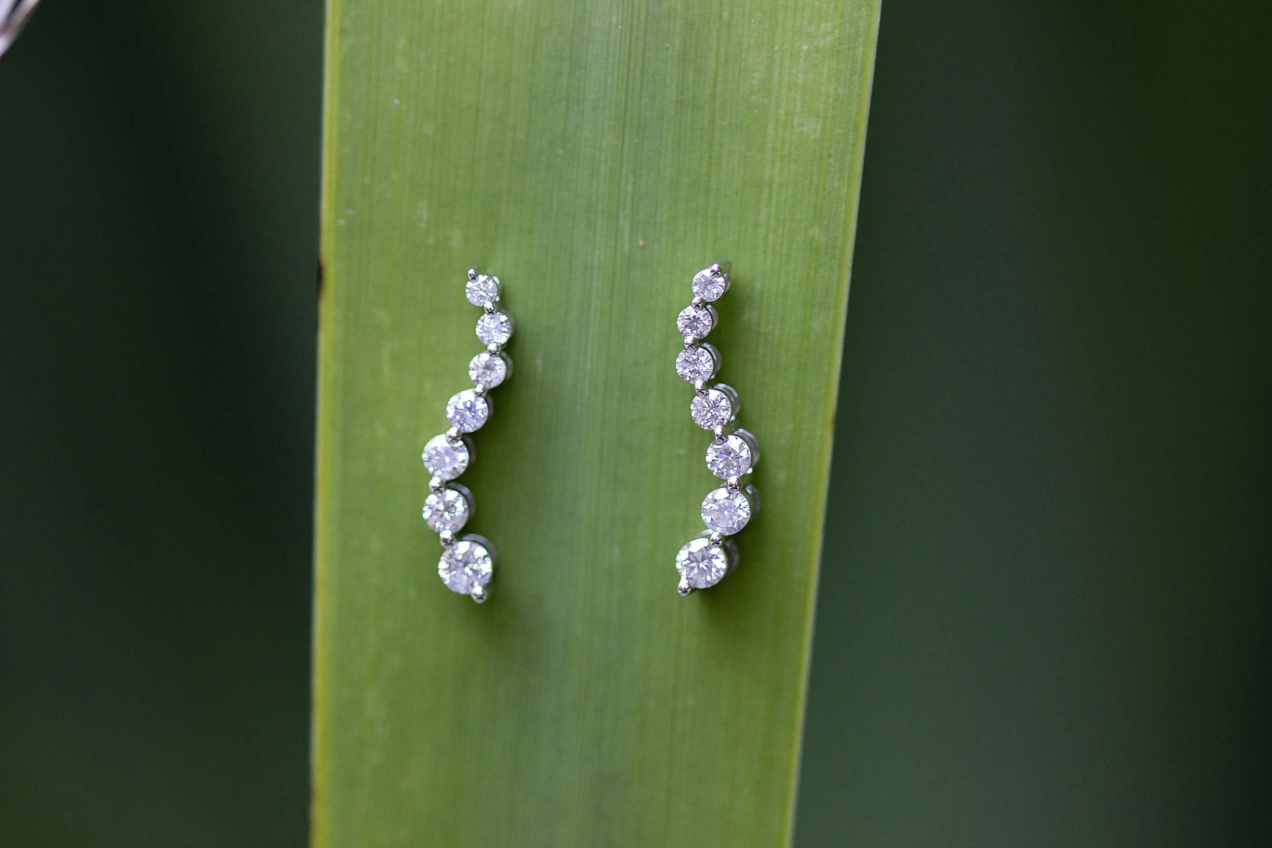 Diamond Swirl Earrings