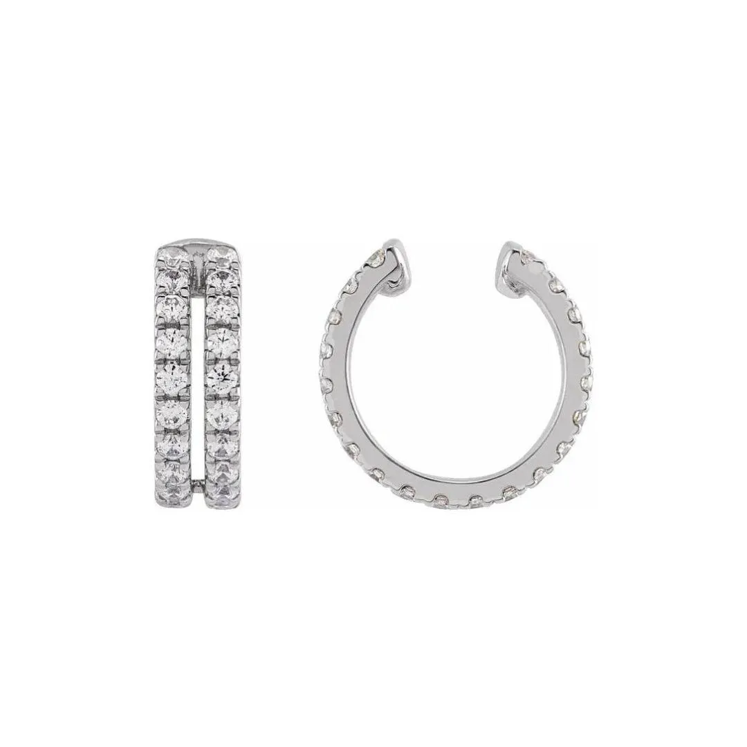 Double Diamond Ear Cuff