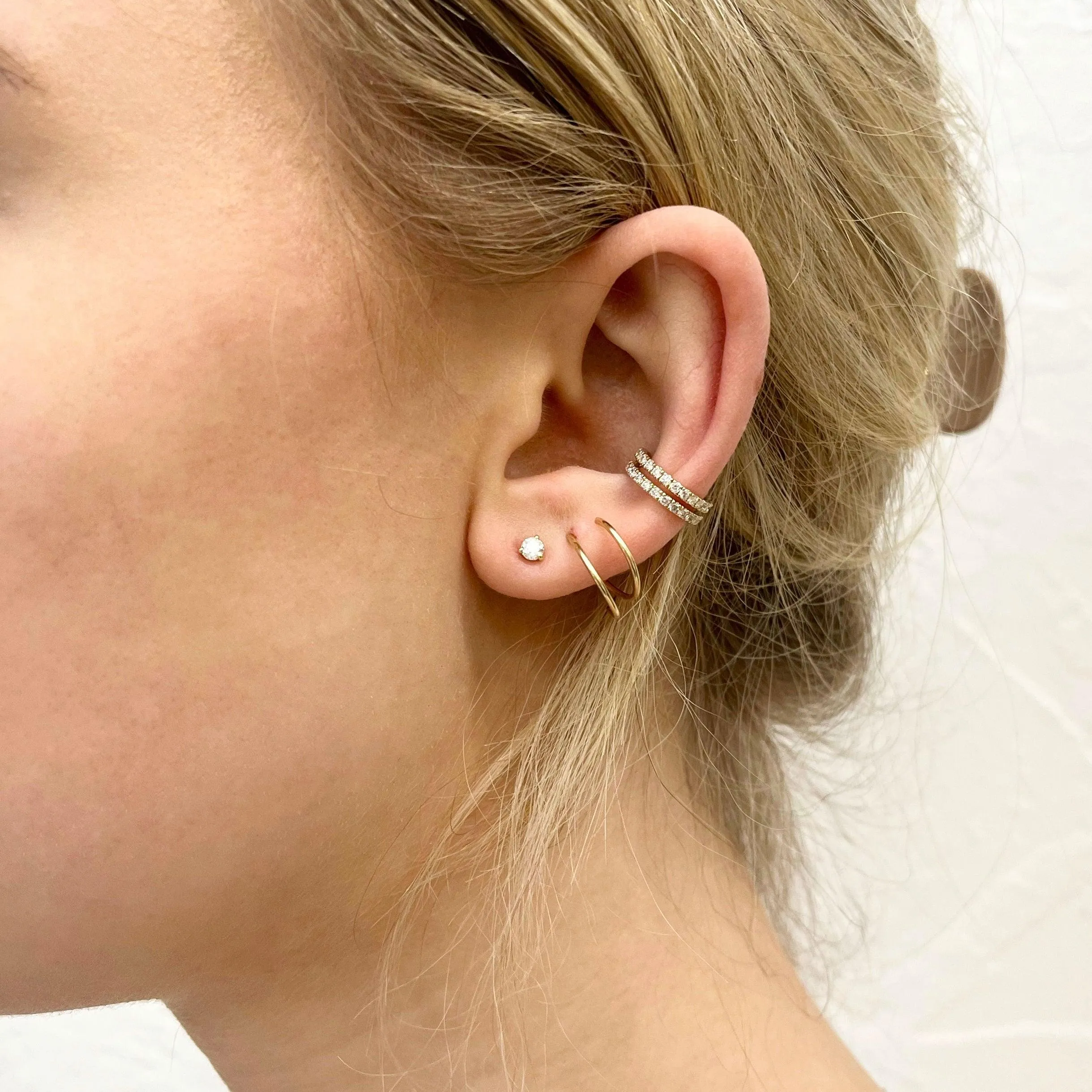 Double Diamond Ear Cuff