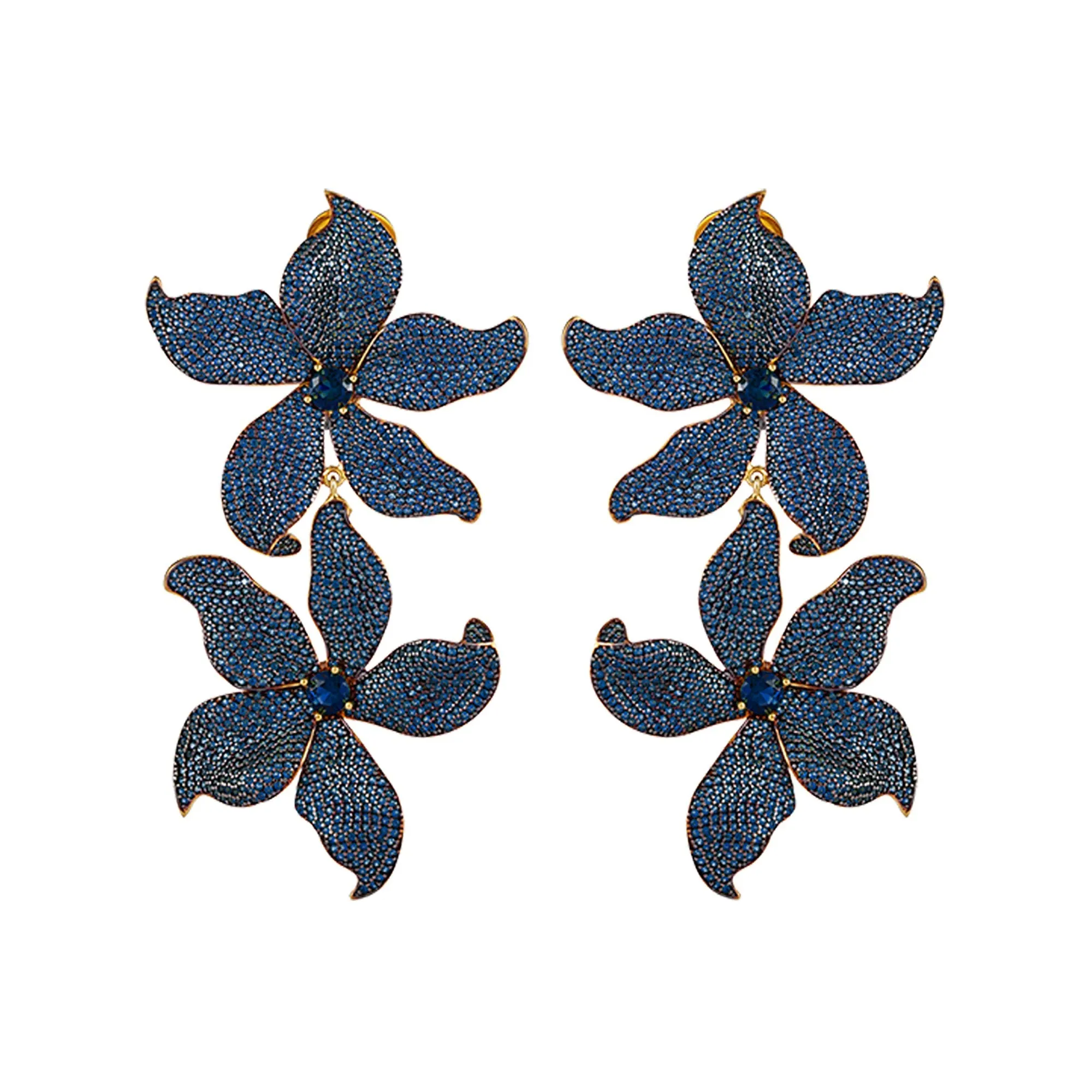 DOUBLE LILIUM EARRINGS