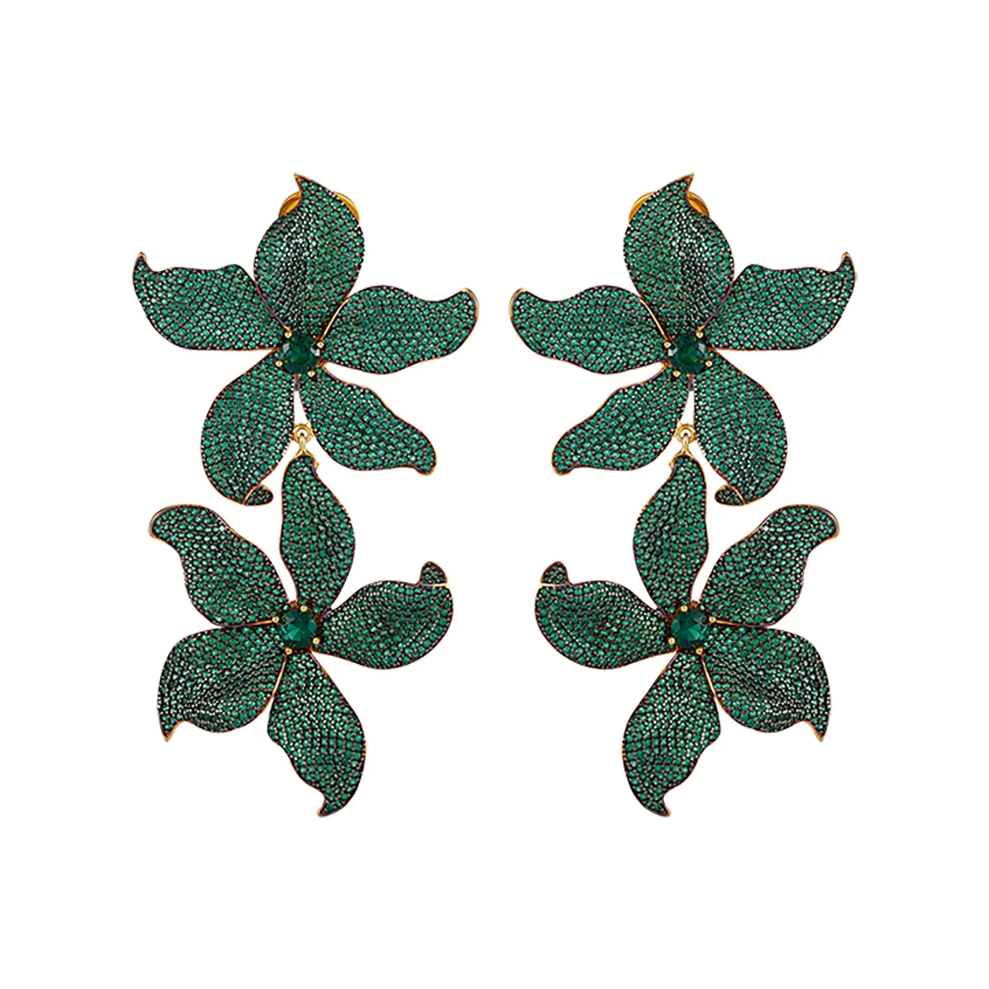 DOUBLE LILIUM EARRINGS