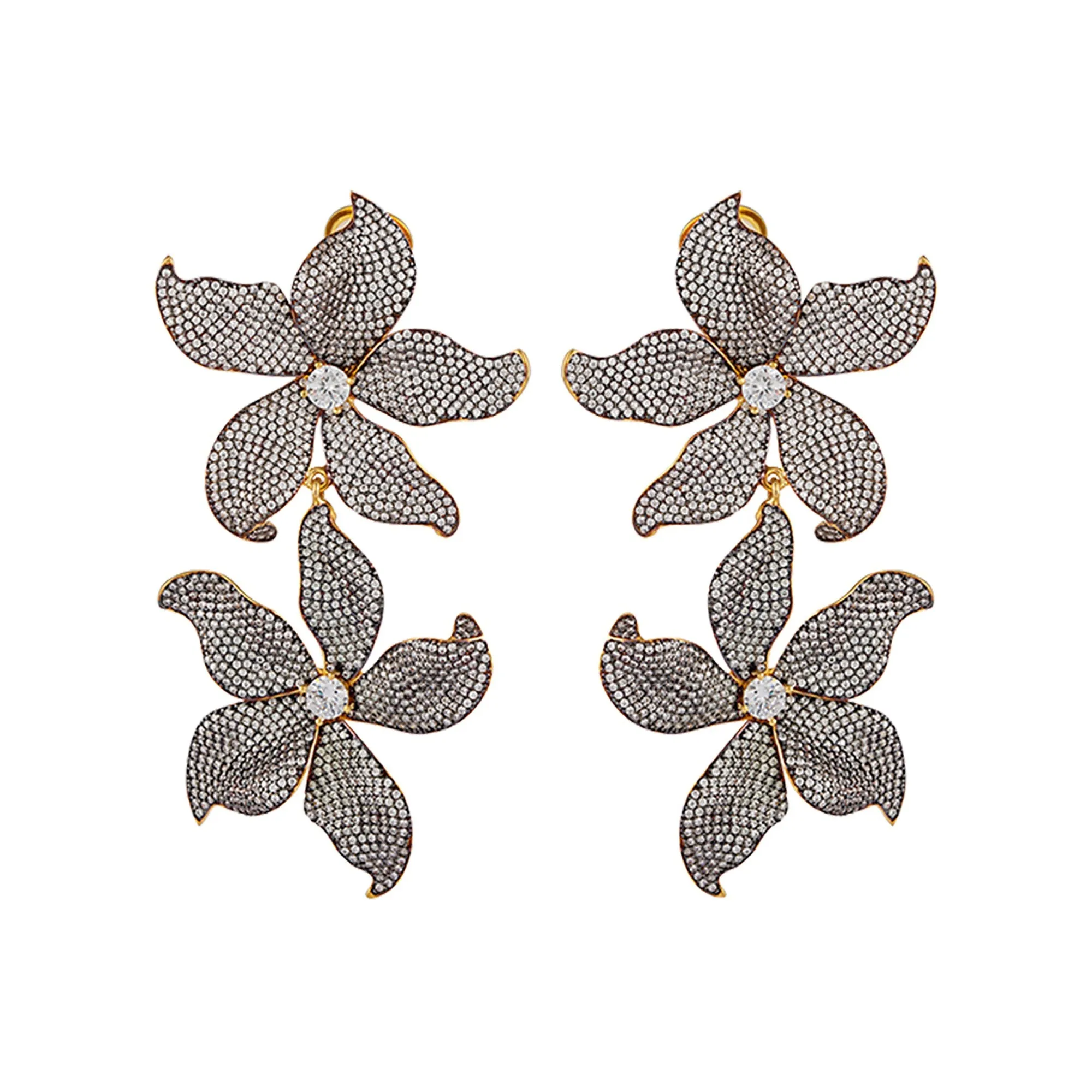 DOUBLE LILIUM EARRINGS