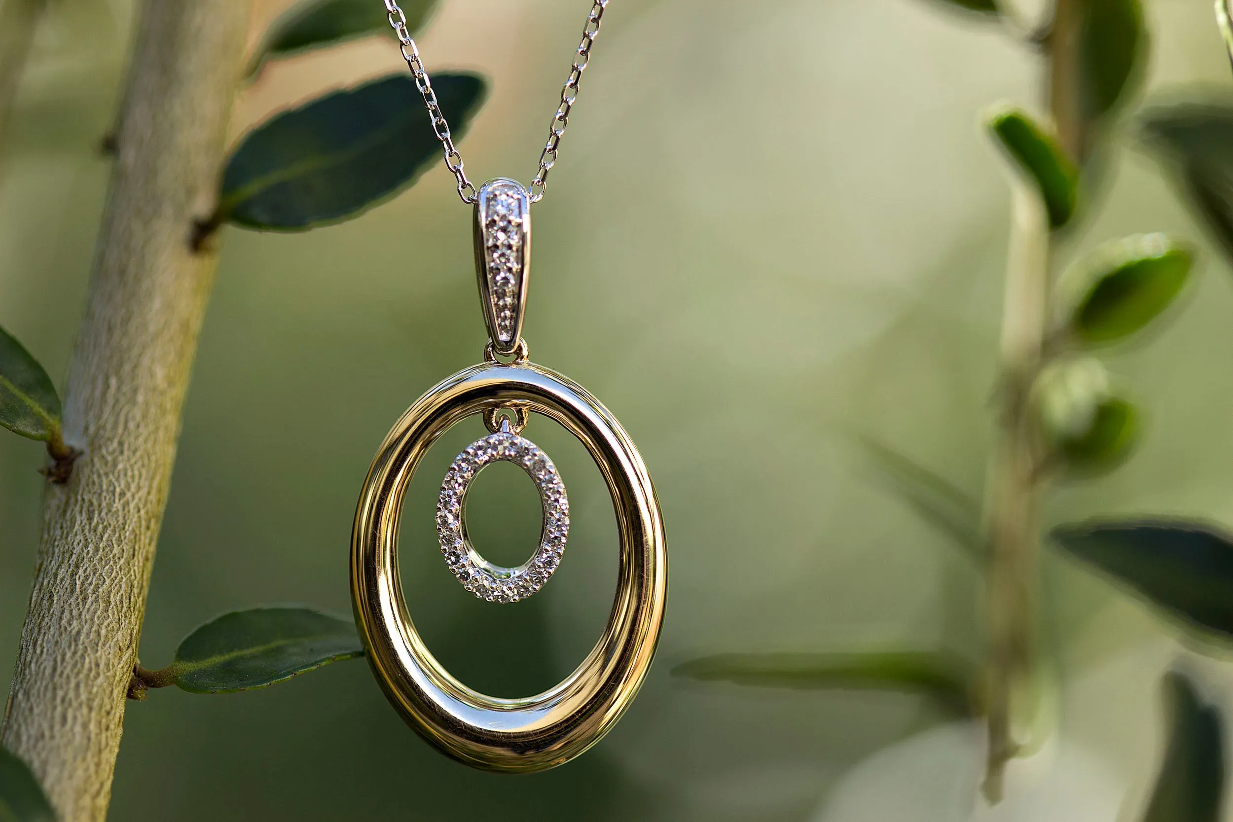 Double Oval Pendant