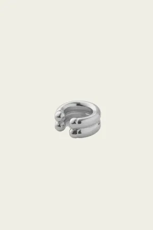 Double Regina Ear Cuff in Silver
