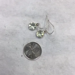 Drop Faceted Prasiolite Earrings