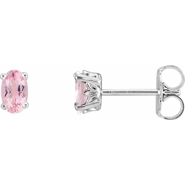 Duke Oval Morganite Earrings
