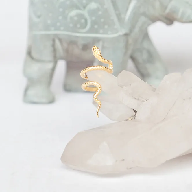 Ear Cuff Snake in Gold Vermeil (no piercing needed)