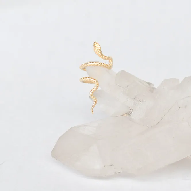 Ear Cuff Snake in Gold Vermeil (no piercing needed)
