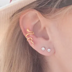 Ear Cuff Snake in Gold Vermeil (no piercing needed)