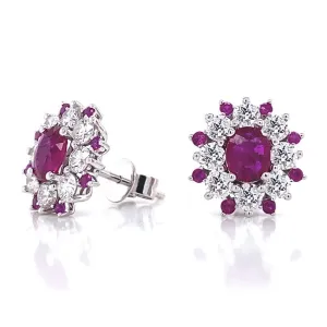Earrings 14KW/2.1G 2PSAPP-0.77CT 16PSAPP-0.15CT 16RD-0.96CT