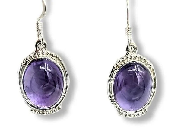 Earrings Amethyst Sterling Silver