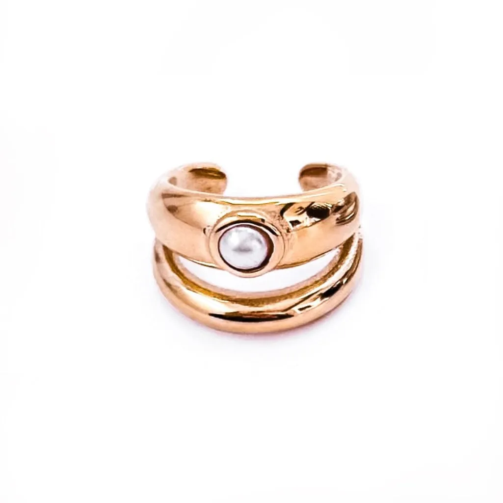 Edie Pearl Double Ear Cuff