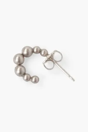 EG-5179 crystal pearl huggies- platinum pearl