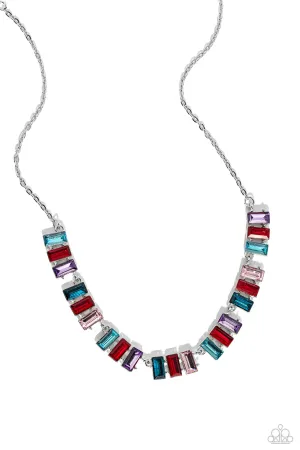 Elite Emeralds Red Necklace Paparazzi