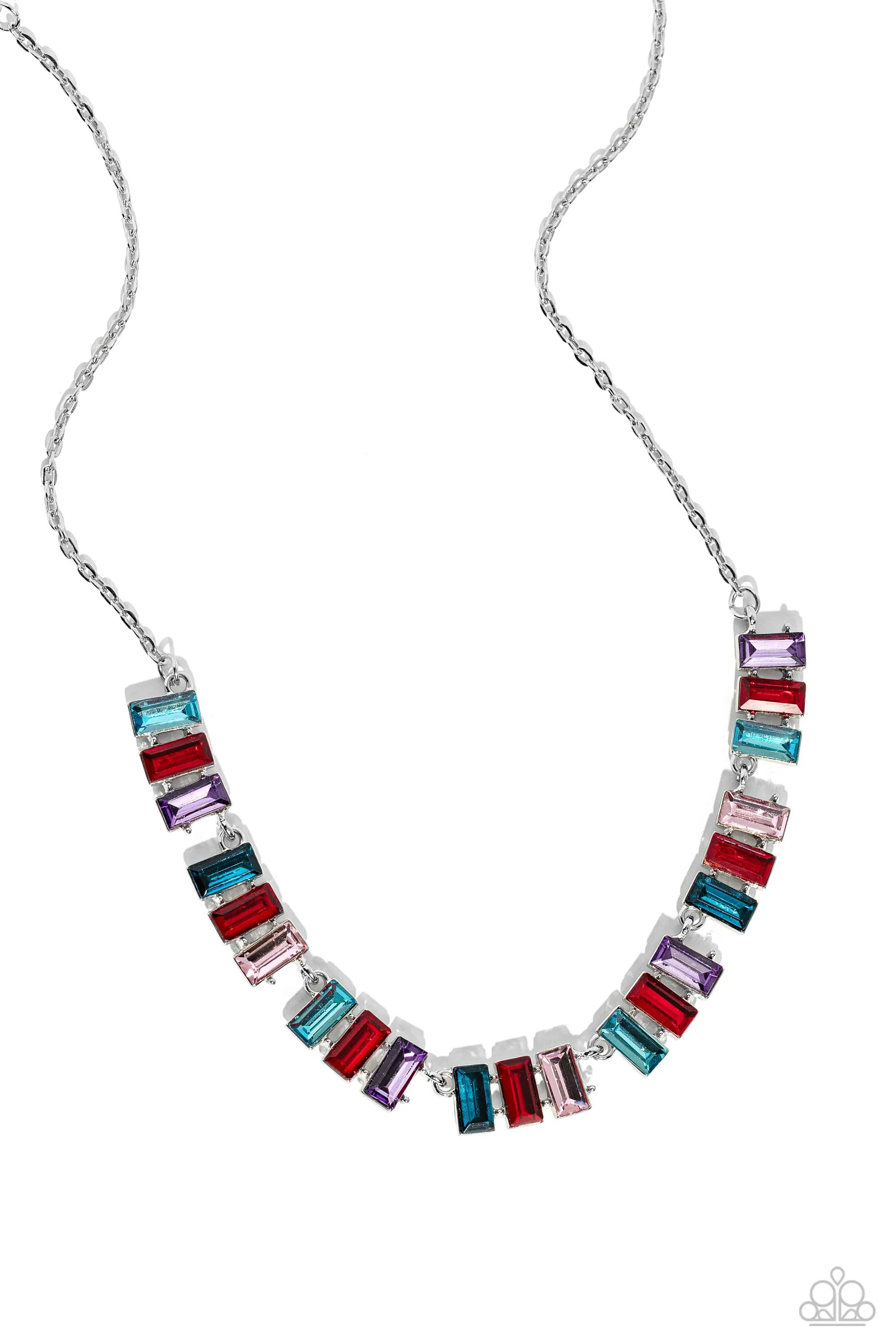 Elite Emeralds Red Necklace Paparazzi