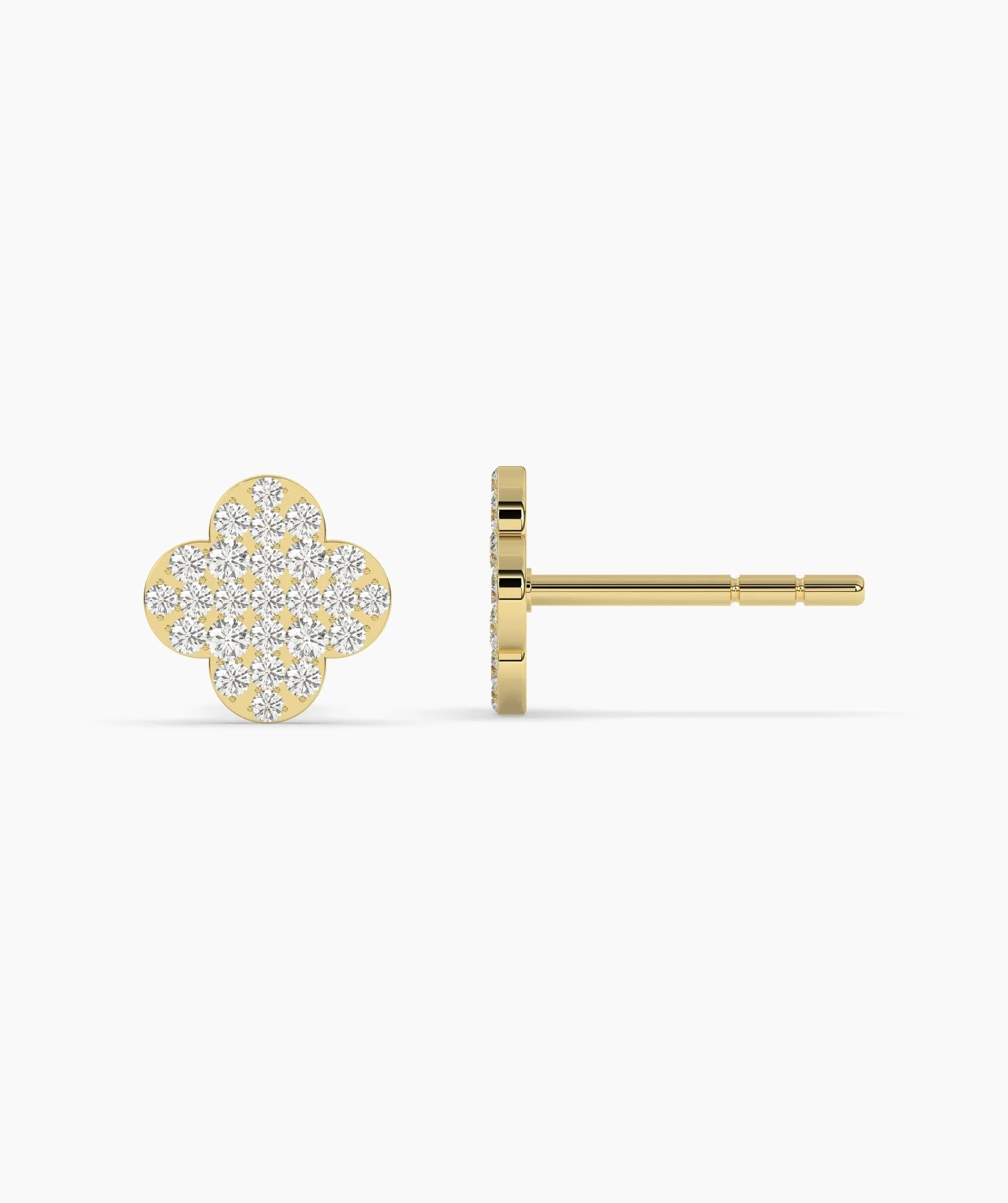 Embellished Clover Earrings