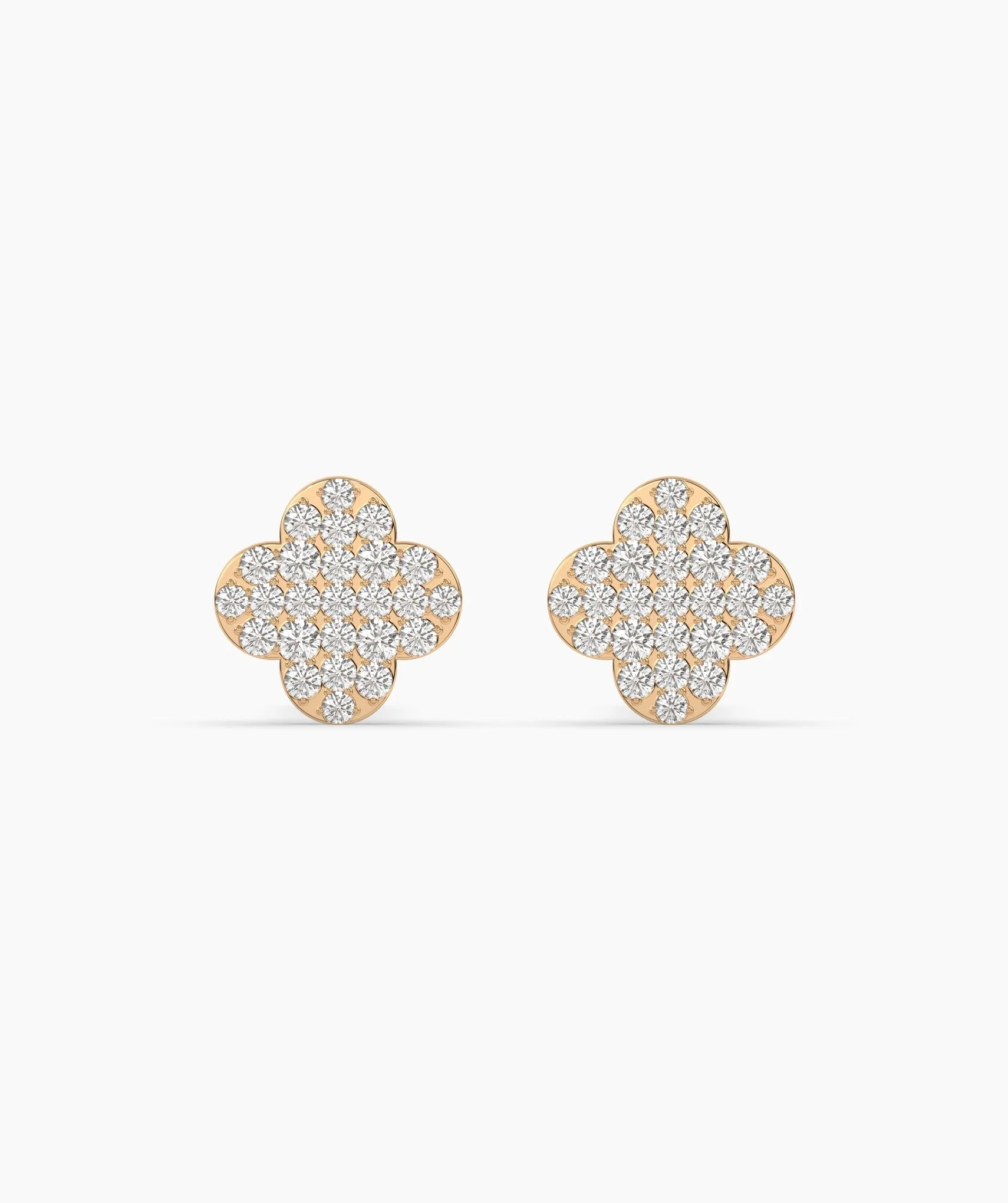 Embellished Clover Earrings
