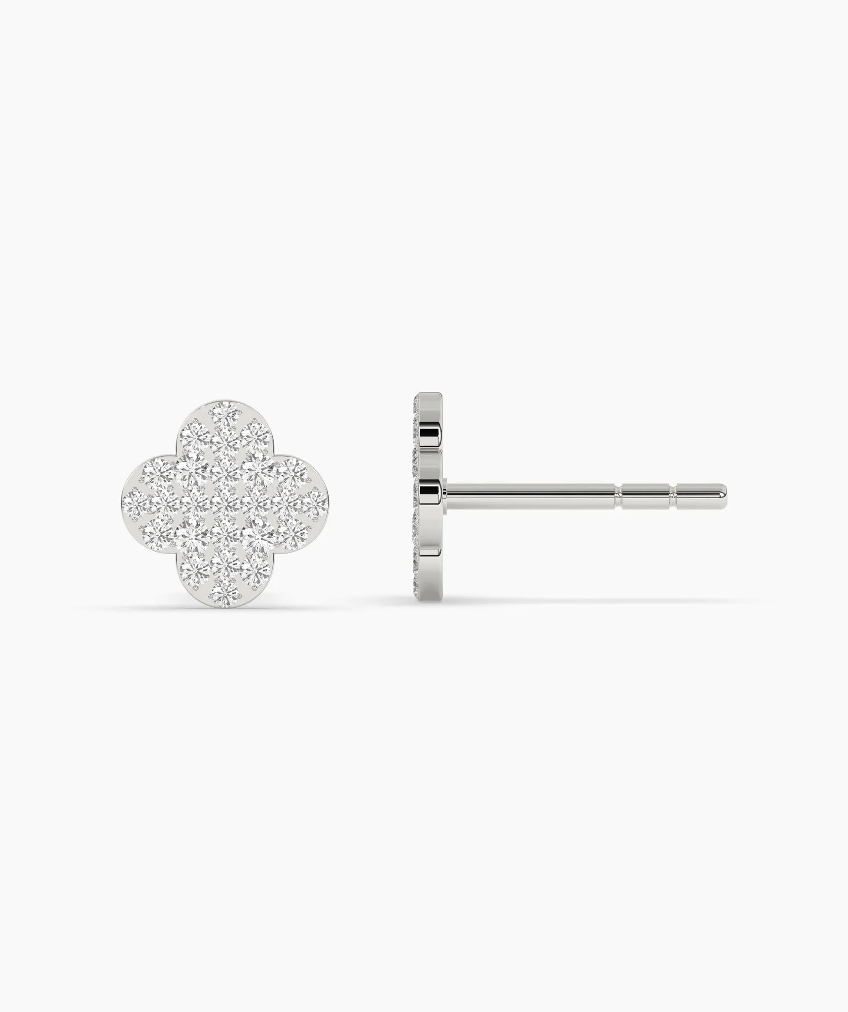 Embellished Clover Earrings