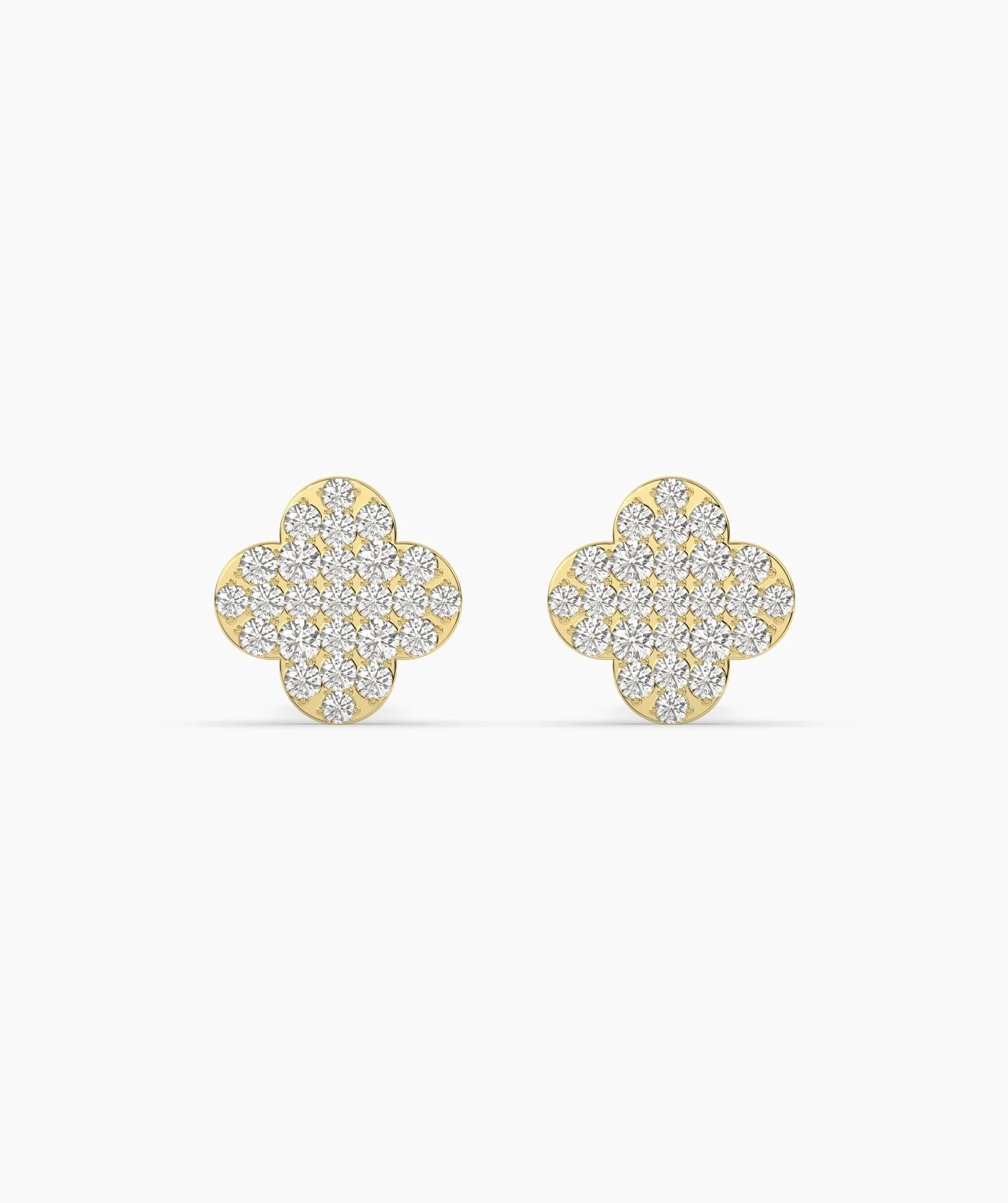 Embellished Clover Earrings