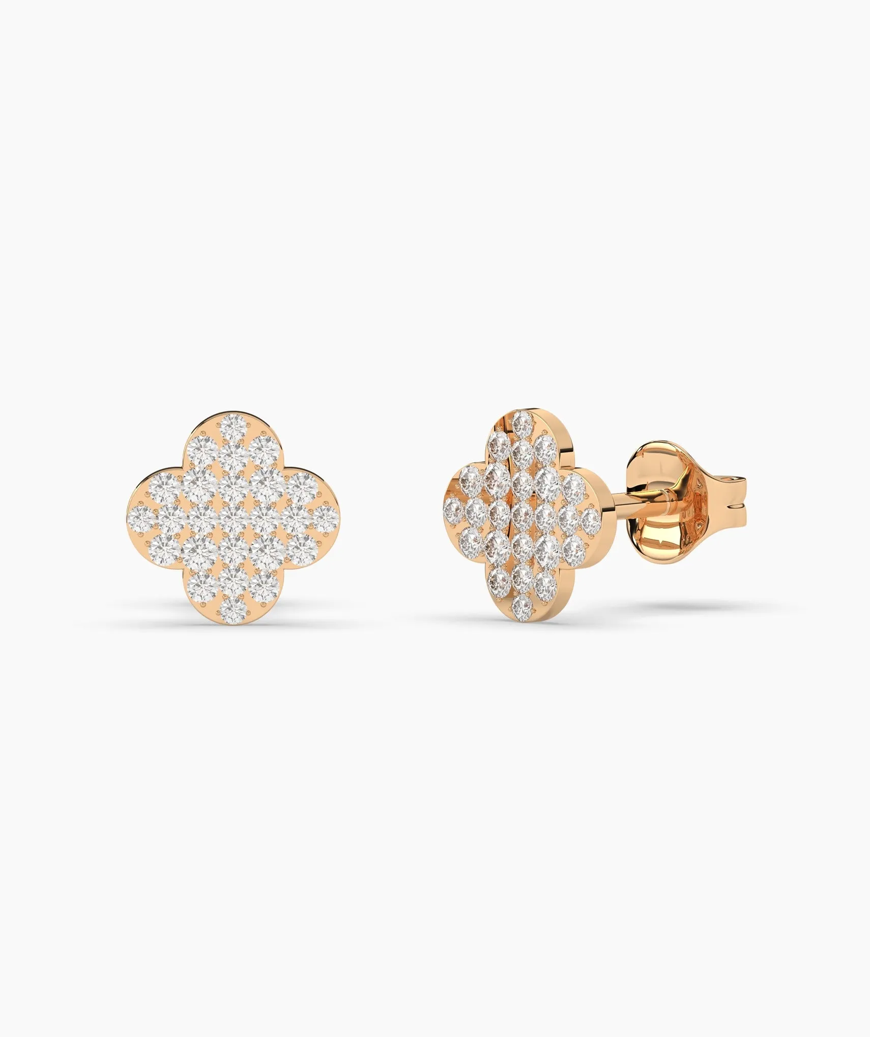 Embellished Clover Earrings