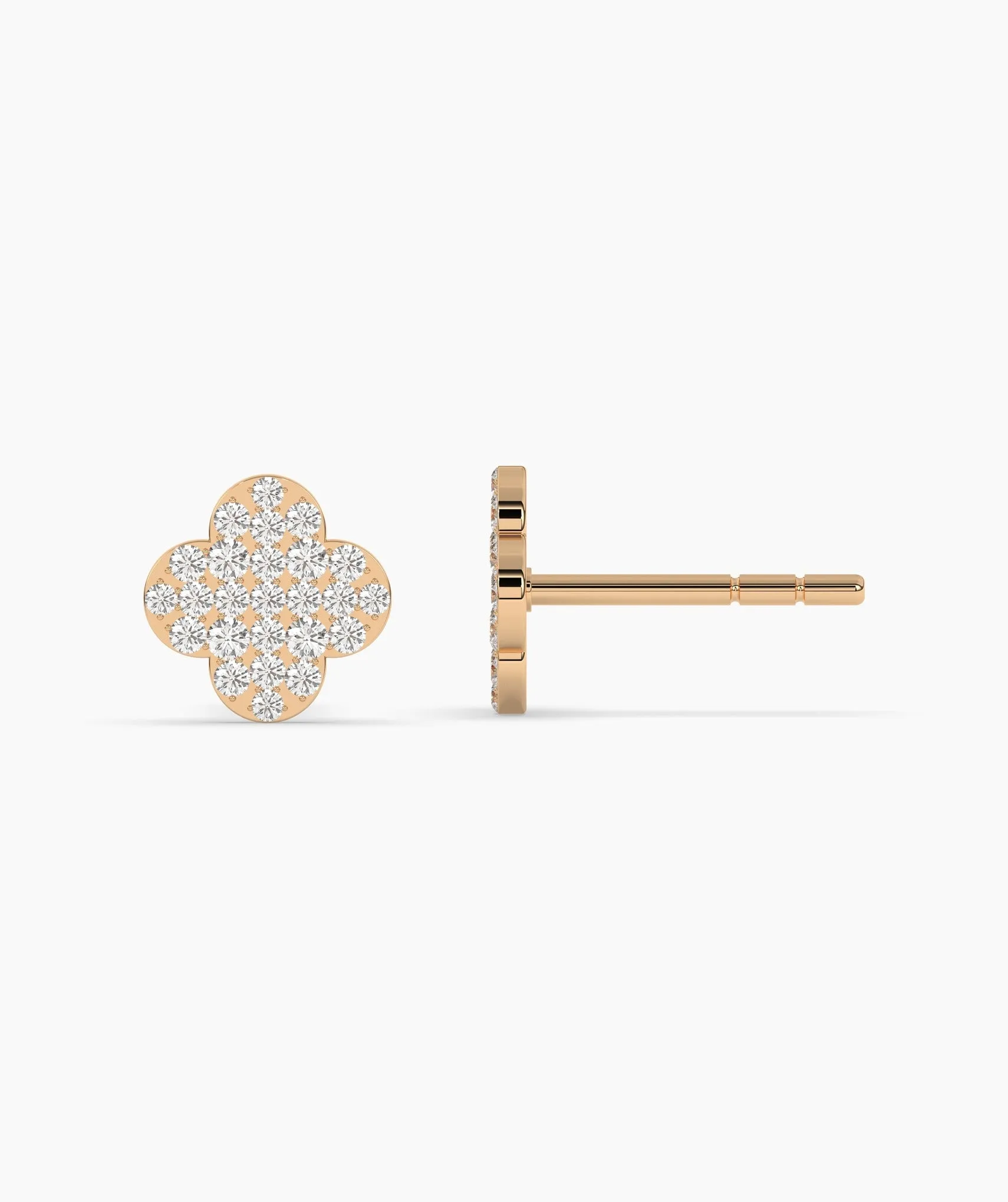 Embellished Clover Earrings