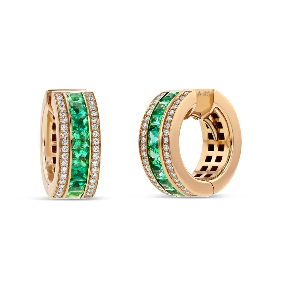 Emerald & Diamond Earrings