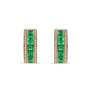 Emerald & Diamond Earrings