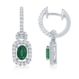 Emerald Dangle Earrings