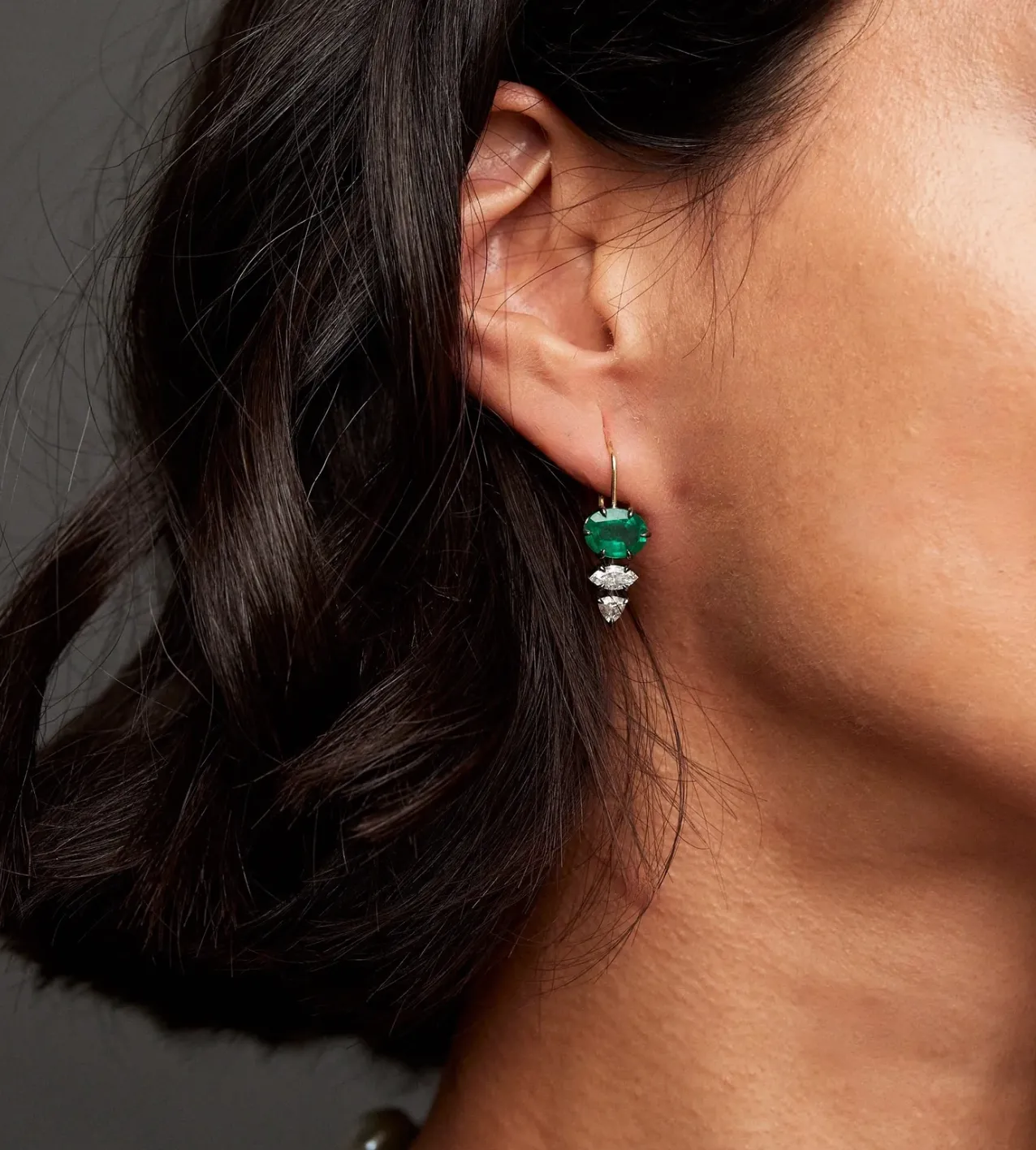 Emerald Drop Earrings