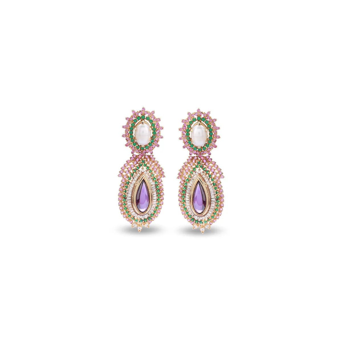 Emerald Fusion Earrings