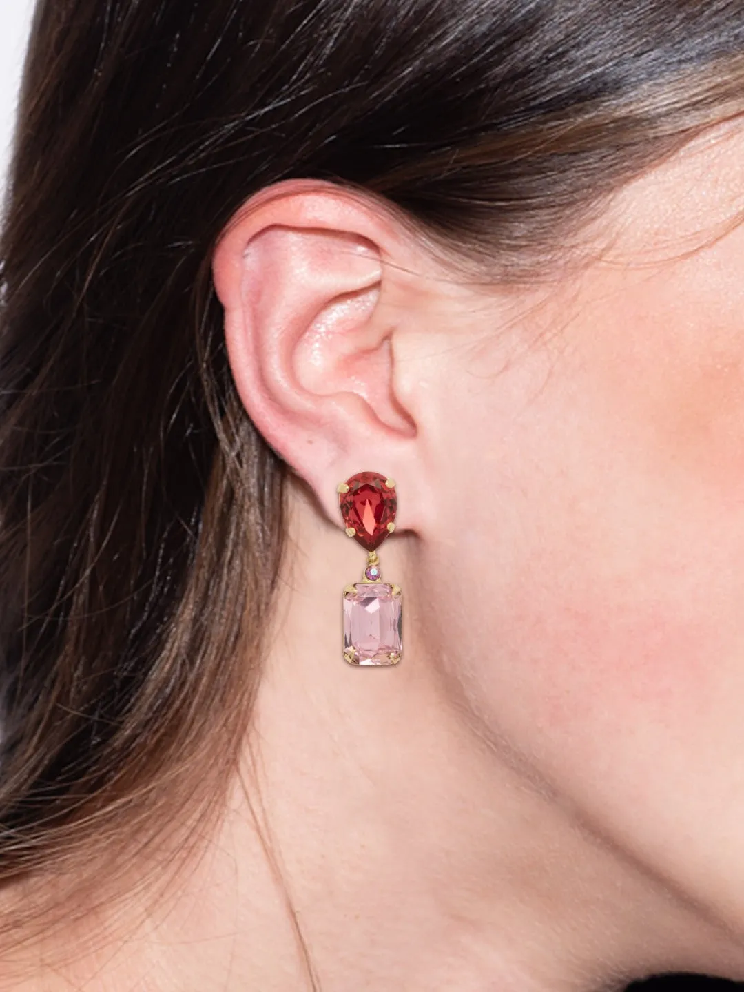 Emerald Pear Dangle Earrings - EFN4BGBFL