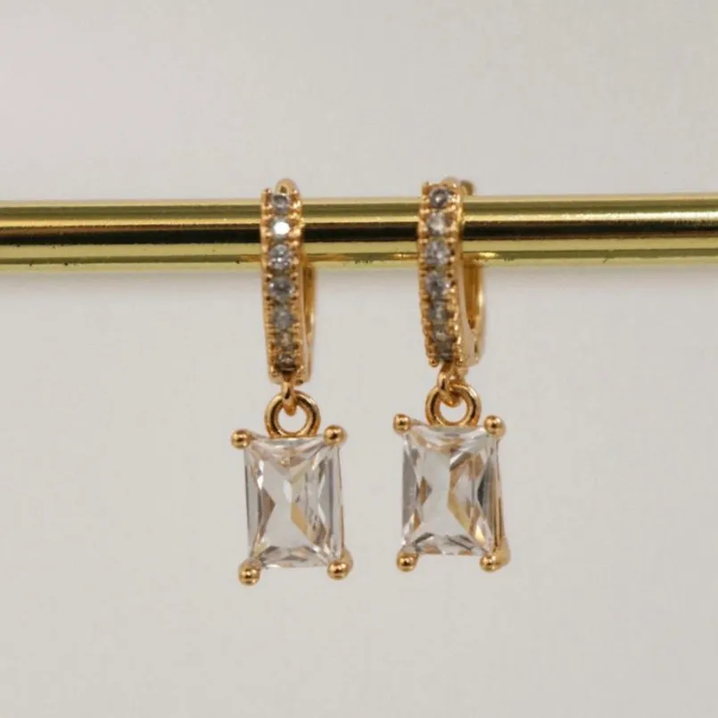 Emerald smooth Premium Earrings