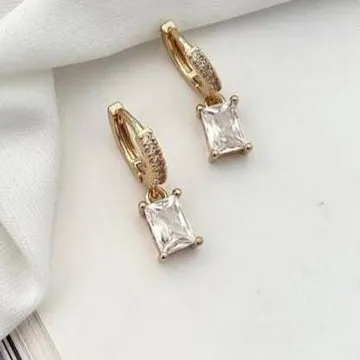 Emerald smooth Premium Earrings