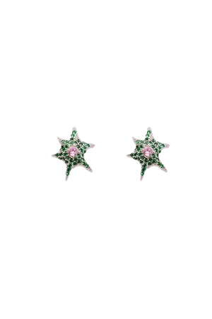 EMERALD STARBURST STUDS