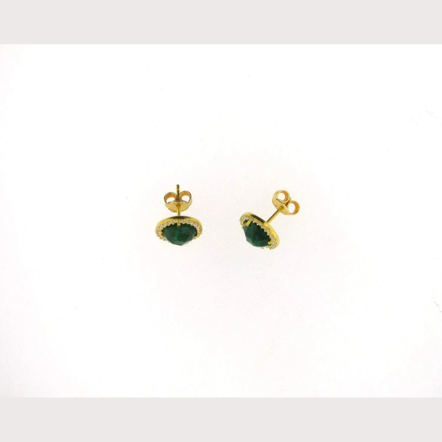 Emerald Stud Earrings-Sale