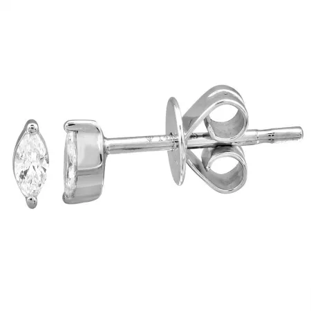 ESSENTIAL MINI MARQUISE SHAPED DIAMOND STUD EARRINGS