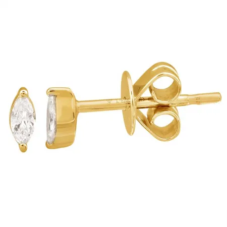 ESSENTIAL MINI MARQUISE SHAPED DIAMOND STUD EARRINGS