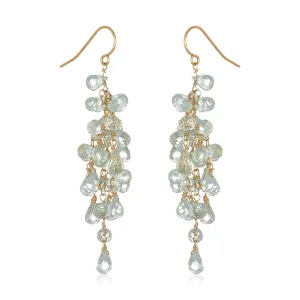 Fanny Green Amethyst Clusters Earrings