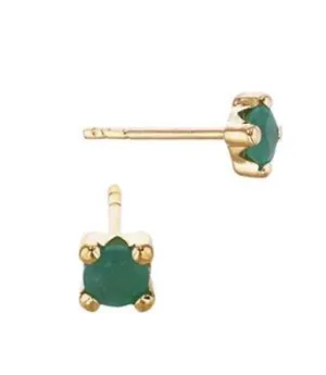 Fine Emerald stud earring