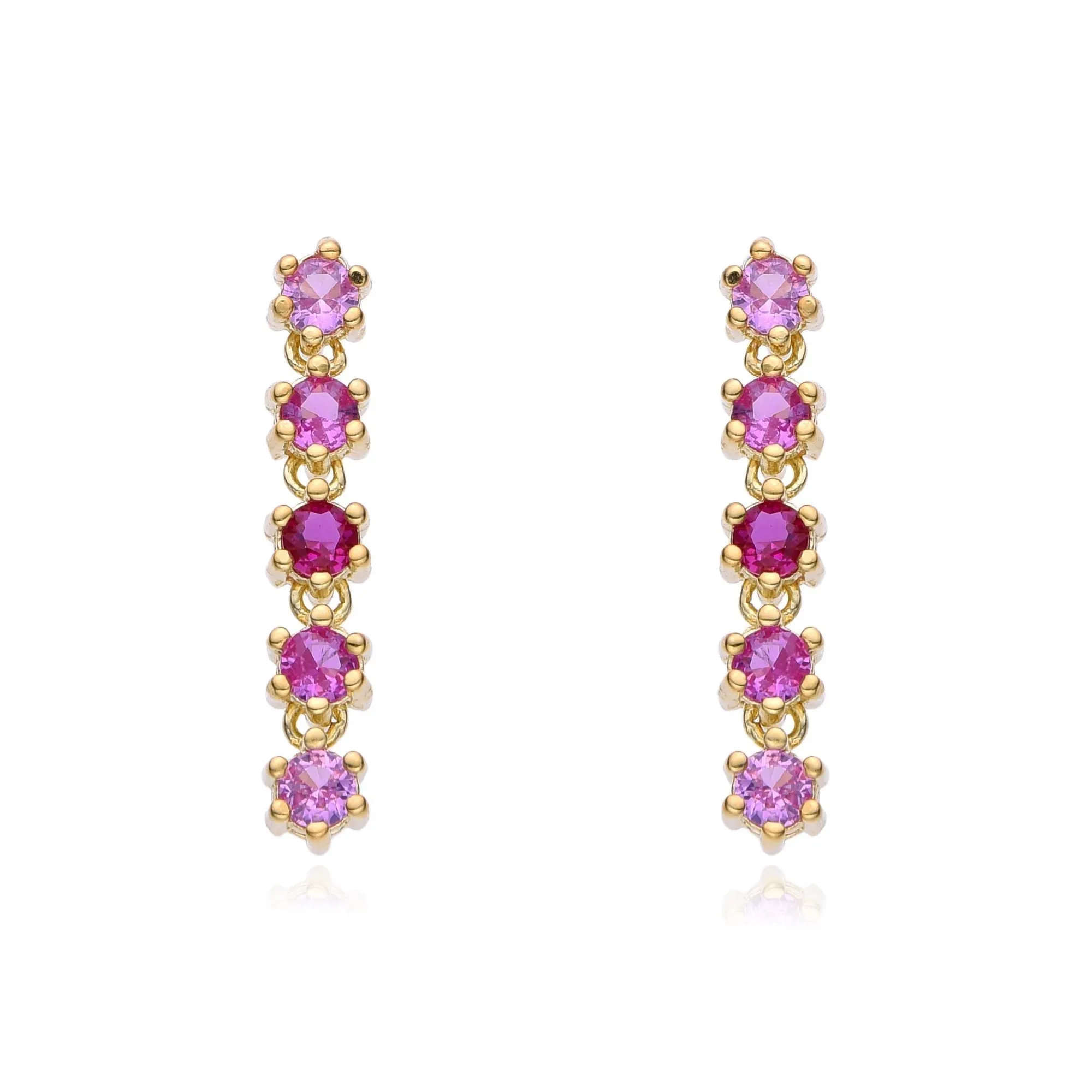 Five Stone Ombre Earrings